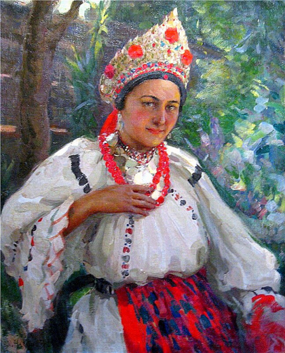 Н. Харитонов, Девушка, 1920