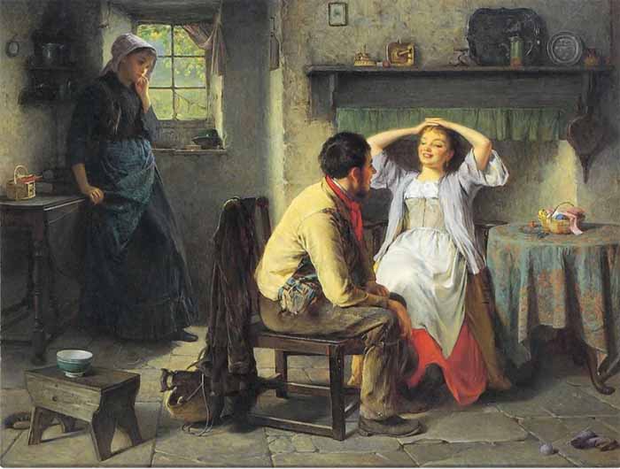 Хейнс Кинг «Ревность и флирт», 1874 год