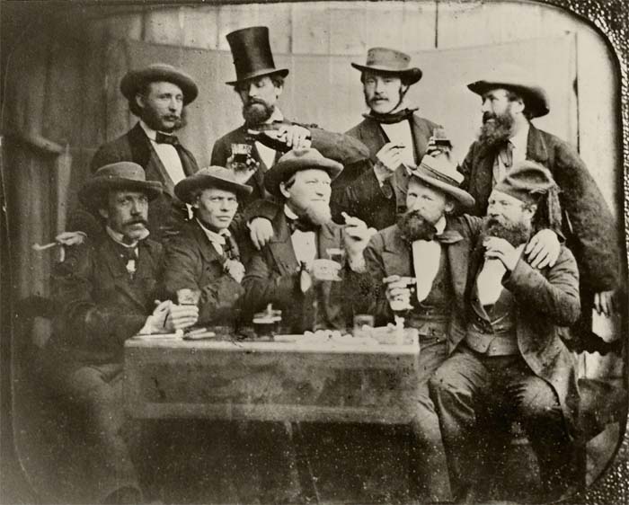 Группа художников на веранде, ок. 1893 года