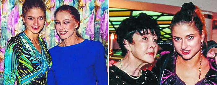 Анна со своими знаменитыми тётями: Майей Плисецкой и Беллой Ахмадулиной