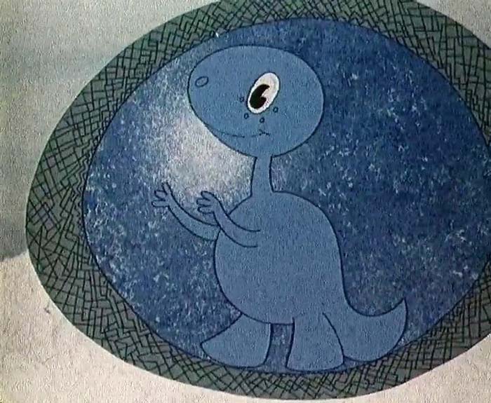 Кадр из м/ф «Гора динозавров», 1967 год