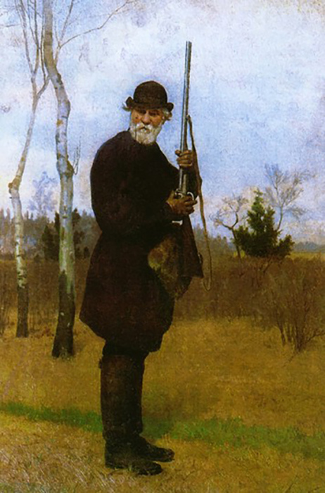 И.С. Тургенев на охоте, Н.Д. Дмитриев-Оренбургский, 1879