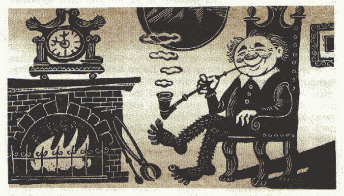 Иллюстрации Михаила Беломлинского «Хоббит, или Туда и обратно», 1976 год, издательство «Детская литертаура»