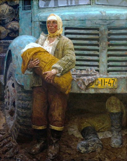 "В дороге"1962г. Самарский областной художественный музей