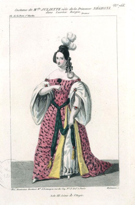 Жюльетта Друэ в роли Принцессы Негрони, XIX век.