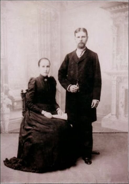 Григорий Елисеев с первой женой Марией Дурдиной. / Фото: www.wikipedia.org