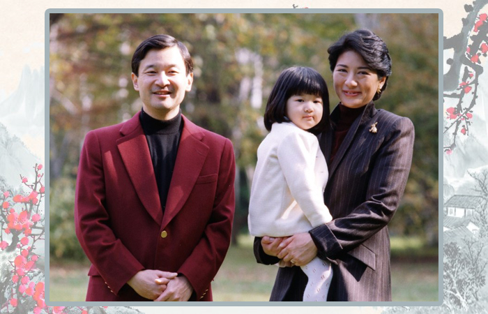 Принцесса Масако и принц Нарухито с дочерью.