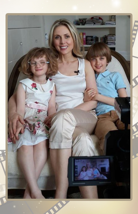 Екатерина Парфёнова с детьми.