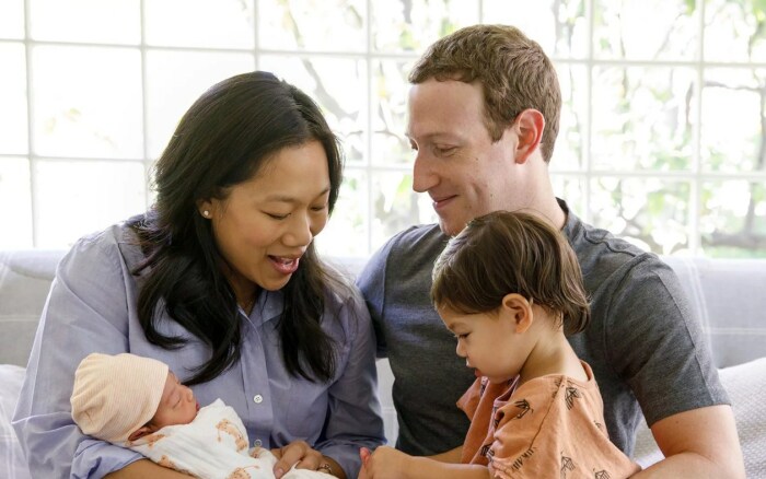 Присцилла Чан и Марк Цукерберг с детьми.  / Фото: www.meredithcorp.io