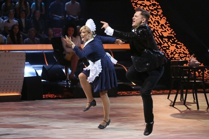 Ирина Пегова и Андрей Козловский в шоу «Танцы со звёздами». / Фото: www.woman.ru