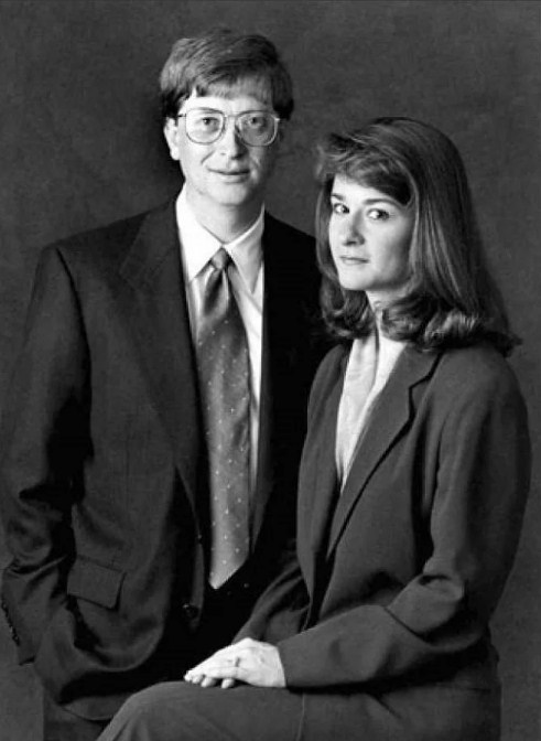 Билл и Мелинда Гейтс в молодости. / Фото: www.yandex.net