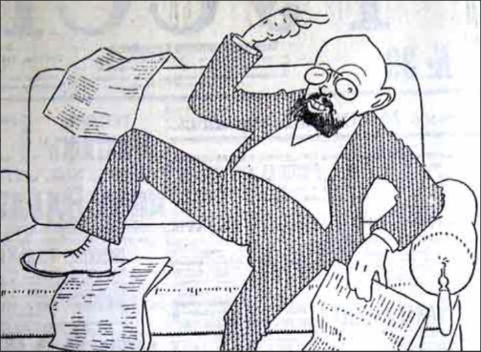 Одна из карикатур на Пуришкевича. / Фото: www.historicaldis.ru