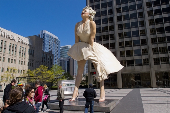 Памятник Мэрилин Монро. / Фото: www.anyfad.com
