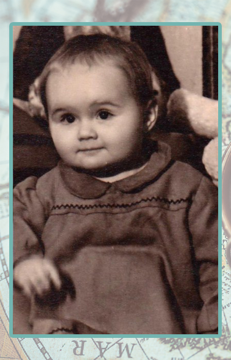 Ирина Деревич в детстве.