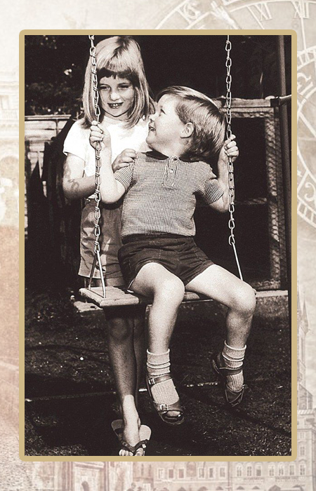 Чарльз и Диана Спенсер в детстве.