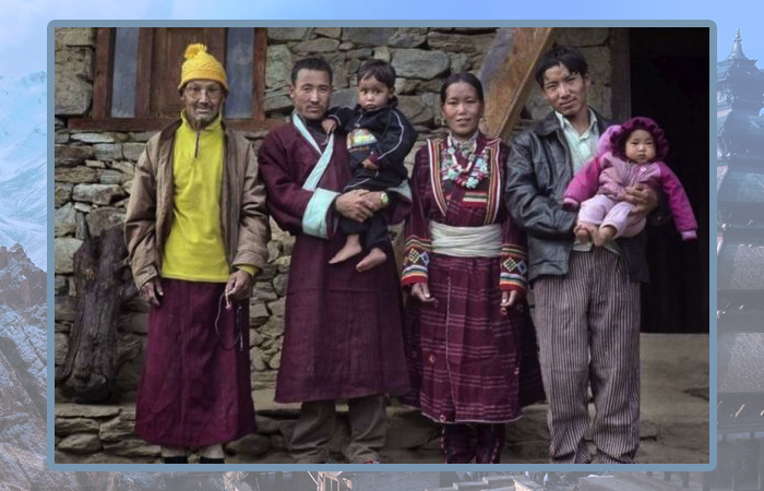 Тибетская семья.