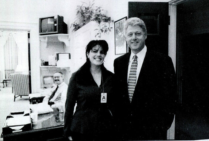 Моника Левински и Билл Клинтон. / Фото: www.karavan.ua