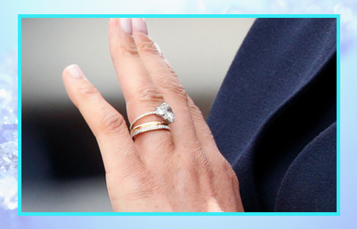 Помолвочное кольцо Меган Маркл после переделки.