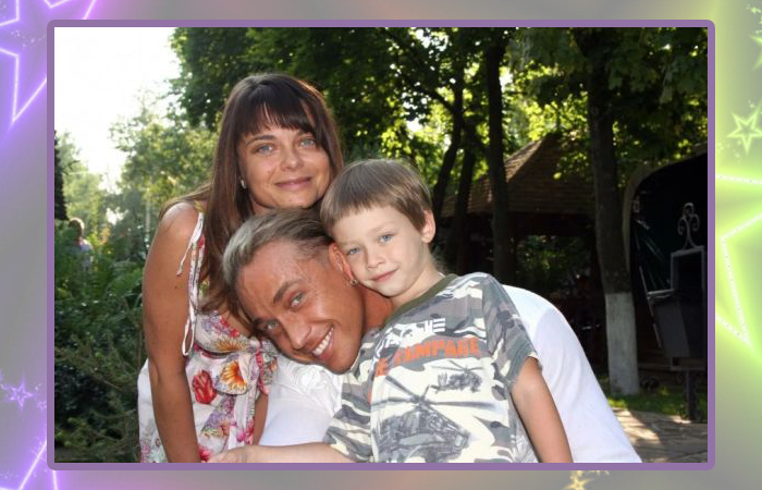 Наташа Королёва и Сергей Глушко с сыном.