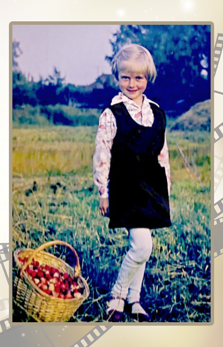 Катя Парфёнова в детстве.