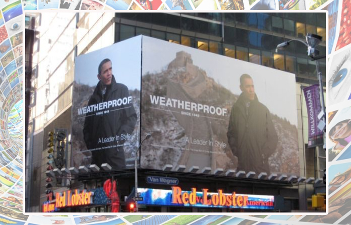 Барак Обама в рекламе Weatherproof.