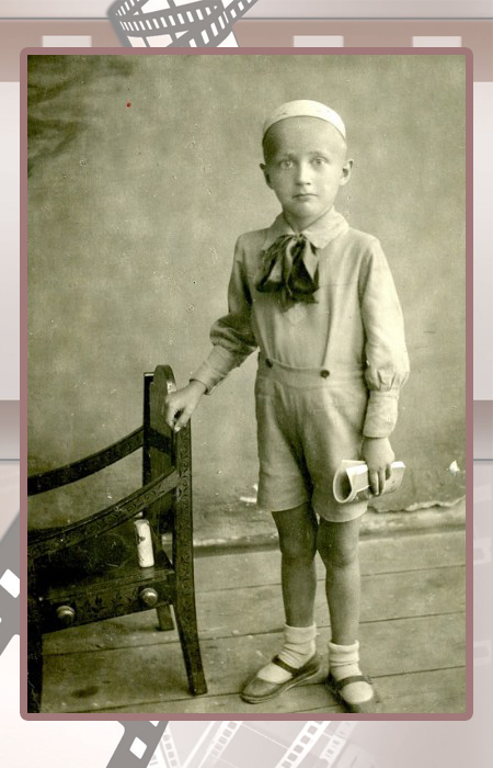 Виктор Борцов в детстве.