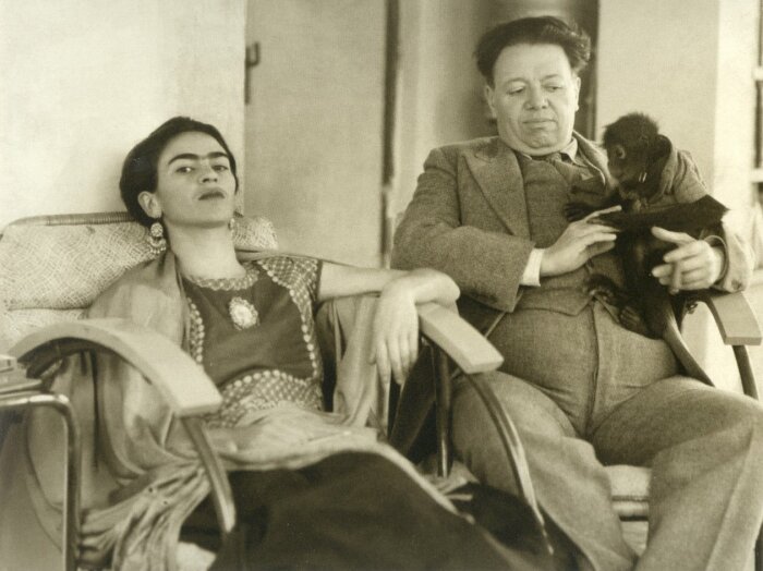 Фрида Кало и Диего Ривера. / Фото: www.hair.su