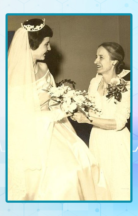 Лейла Денмарк на свадьбе своей дочери Мэри Элис.