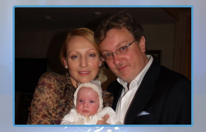 Илзе Лиепа и Владислав Паулюс с дочерью.