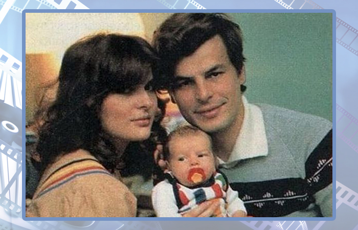 Микеле Плачидо и Симонетта Стефанелли с дочерью.