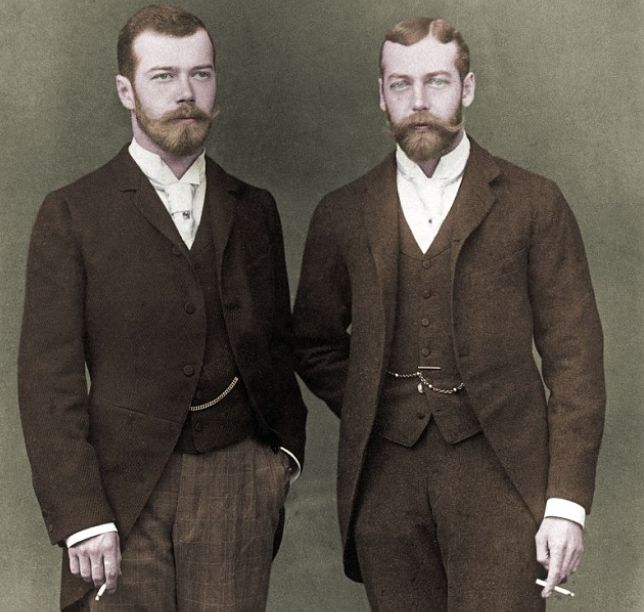 Николай II и Георг V. / Фото: www.pinimg.com