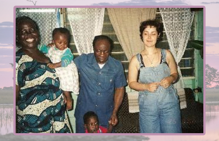 Оксана в Гане с родственниками мужа.