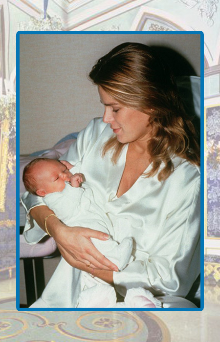 Принцесса Стефания с сыном Луи.