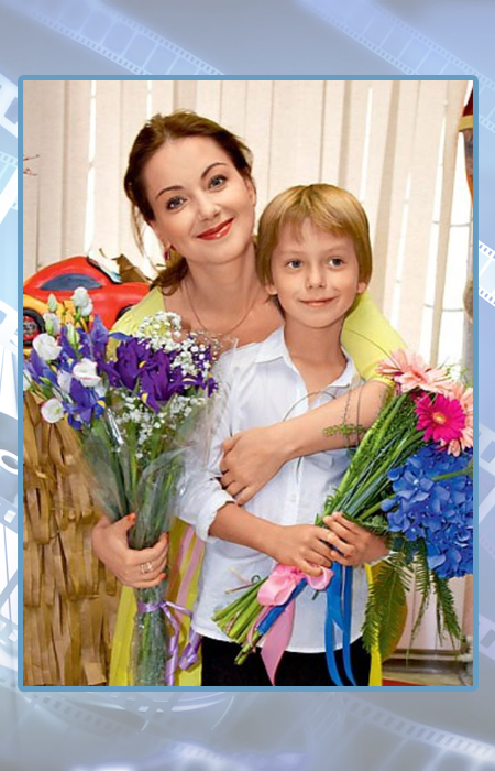 Ольга Будина с сыном Наумом.