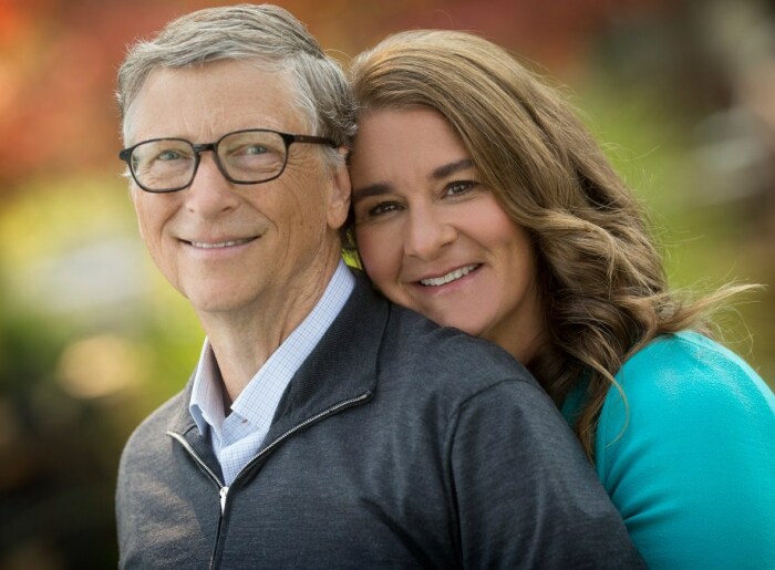 Мелинда и Билл Гейтс.  / Фото: www.twimg.com
