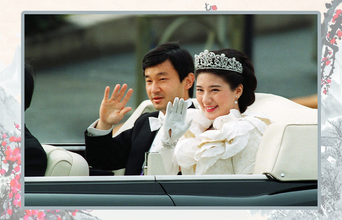 Масако Овада и принц Нарухито в день бракосочетания.