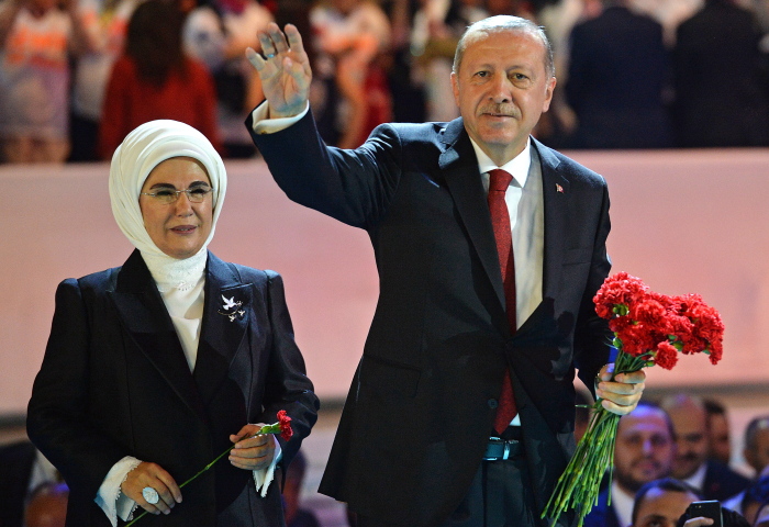 Реджеп Тайип Эрдоган и Эмине Эрдоган. / Фото: www.direktno.hr