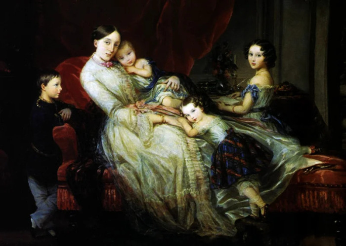 Мария Николаевна, герцогиня Лейхтенбергская с детьми. / Фото: www.wikimedia.org