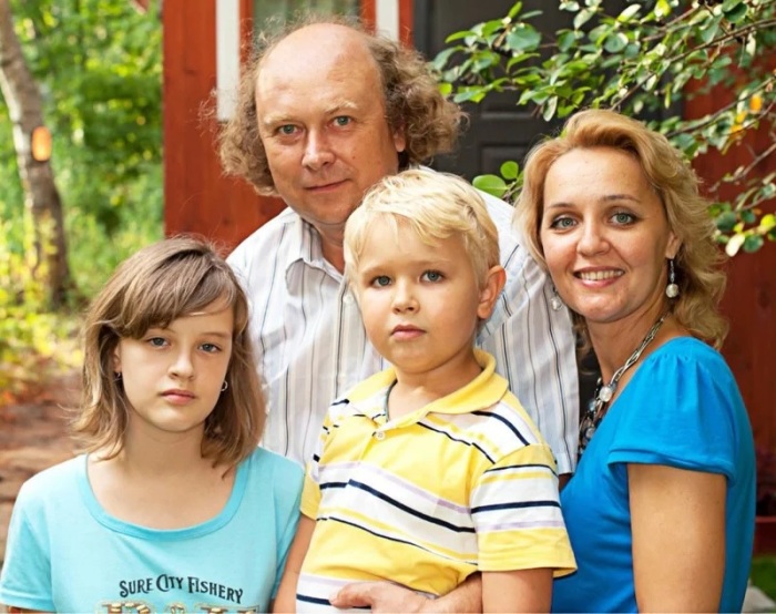 Татьяна Проценко со своей семьей