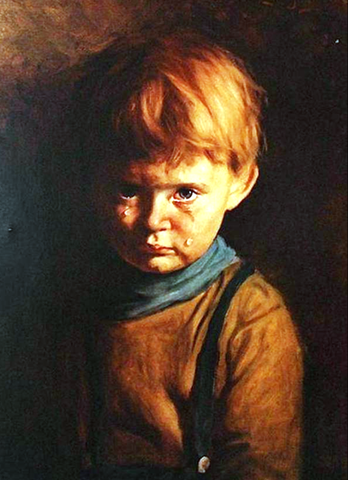«Плачущий мальчик», Джованни Браголин (Бруно Амадио) (1950-е годы)