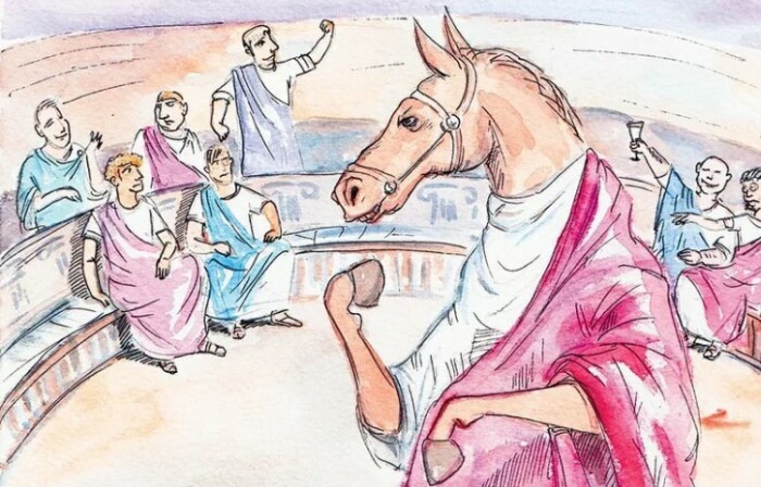 Конь Калигулы, пожалуй, самый известный в истории. 