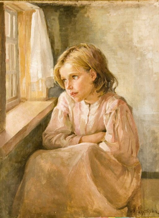 Антонина Ржевская обожала рисовать портреты детей