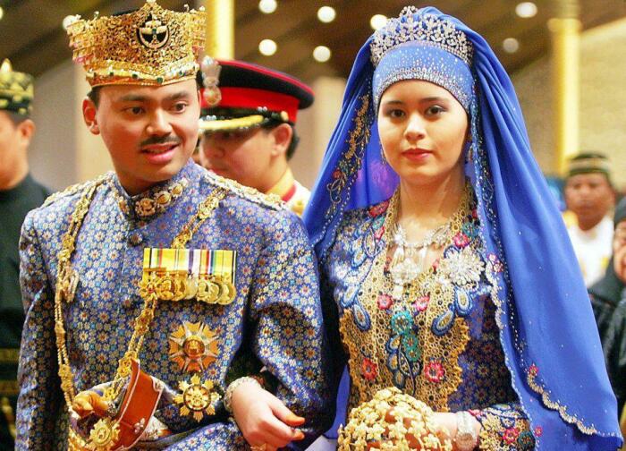 Принцесса Брунея Пенгиран Анак Сара и наследный принц Брунея Аль-Мухтади Билла Болкиах