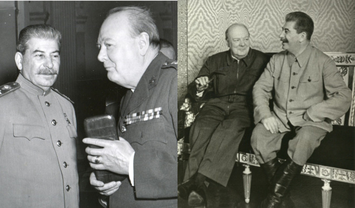 В годы ВОВ Черчилль оказал поддержку Советскому Союзу во главе со Сталиным