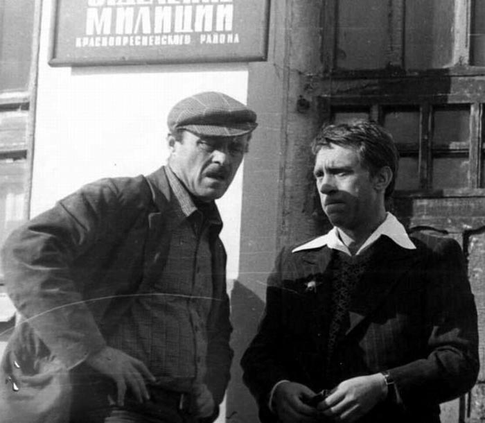 Говорухин и Высоцкий на съемках фильма «Место встречи изменить нельзя»
