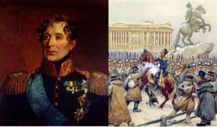 Генерал Михаил Андреевич Милорадович пытался призвать мятежников дать присягу императору, но получил смертельное ранение