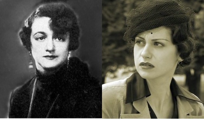 На фото слева жена Булгакова Елена Сергеевна, справа - актриса Анна Ковальчук, сыгравшая Маргариту