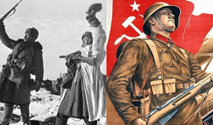 Изначально в советской России, появившейся на базе царской империи,  праздник назывался Днем Красной армии