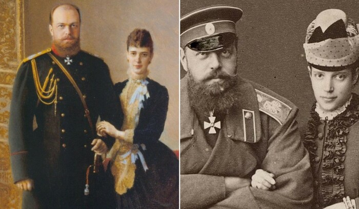 Император Александр III и его супруга Мария Федоровна