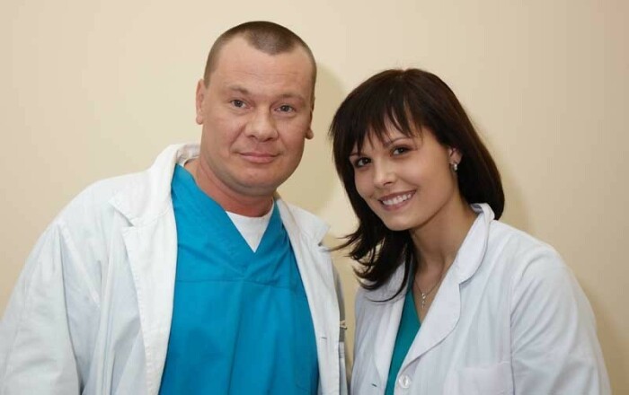 Мария Горбань и Владислав Галкин в сериале «Я лечу»